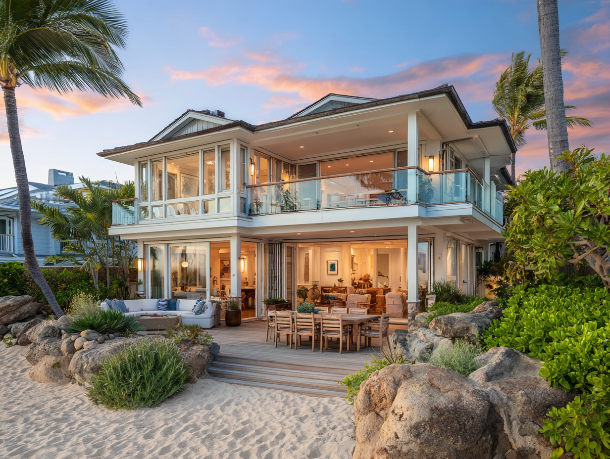 Spacious Beachfront House